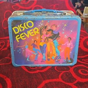 Disco Fever Vintage 1980 metal  Lunchbox with Thermos, King-Seeley Thermos Co.